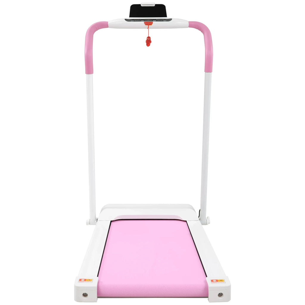 Required; Fitness Home Gym Workout Walking; Machine White&Pink Portable Electric Treadmill Folding Running Treadmill Home Exercise Compact No Treadmill Installation for Motorized for Treadmill