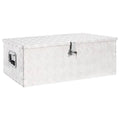 Inches Camping 13.2 Anself Aluminum Silver x Trailer Tool Vehicle, Toolbox Lockable Case 35.4 Organizer x Storage Box Truck Trip 18.5 W H) x Box for Underbody Garage, (L x