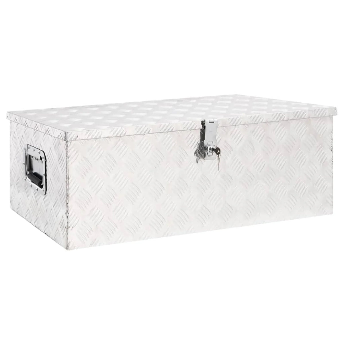 Inches Camping 13.2 Anself Aluminum Silver x Trailer Tool Vehicle, Toolbox Lockable Case 35.4 Organizer x Storage Box Truck Trip 18.5 W H) x Box for Underbody Garage, (L x