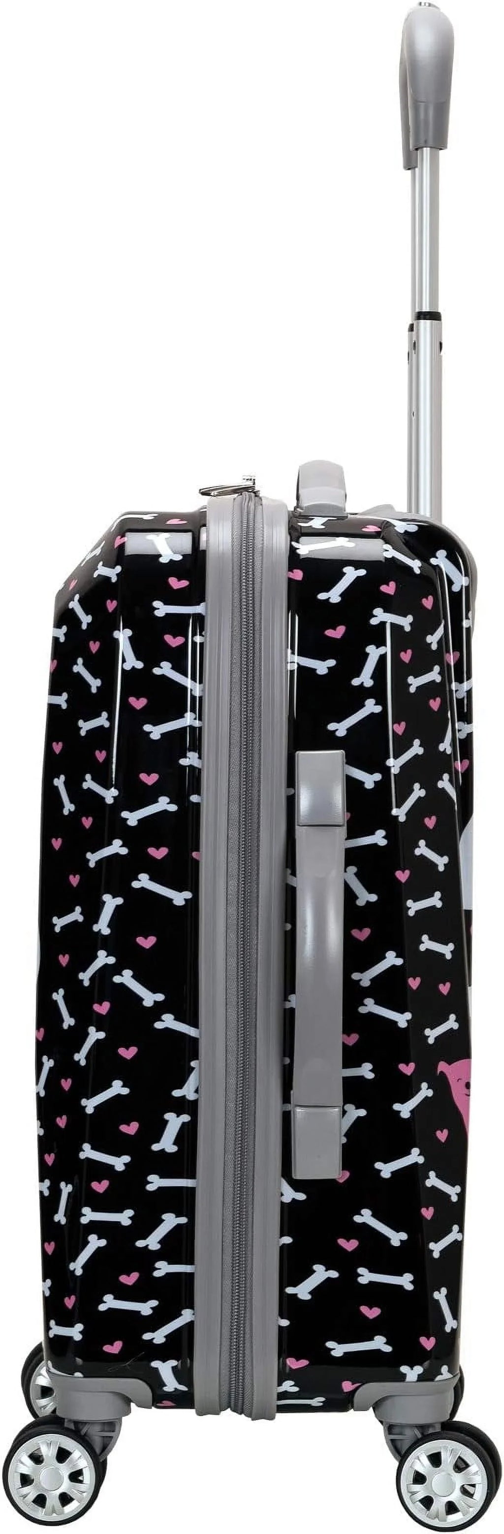 Vision Spinner Box Wheel Open PUPPY/ Carry-On Luggage 20" MULTICOLOR Rockland - Hardside