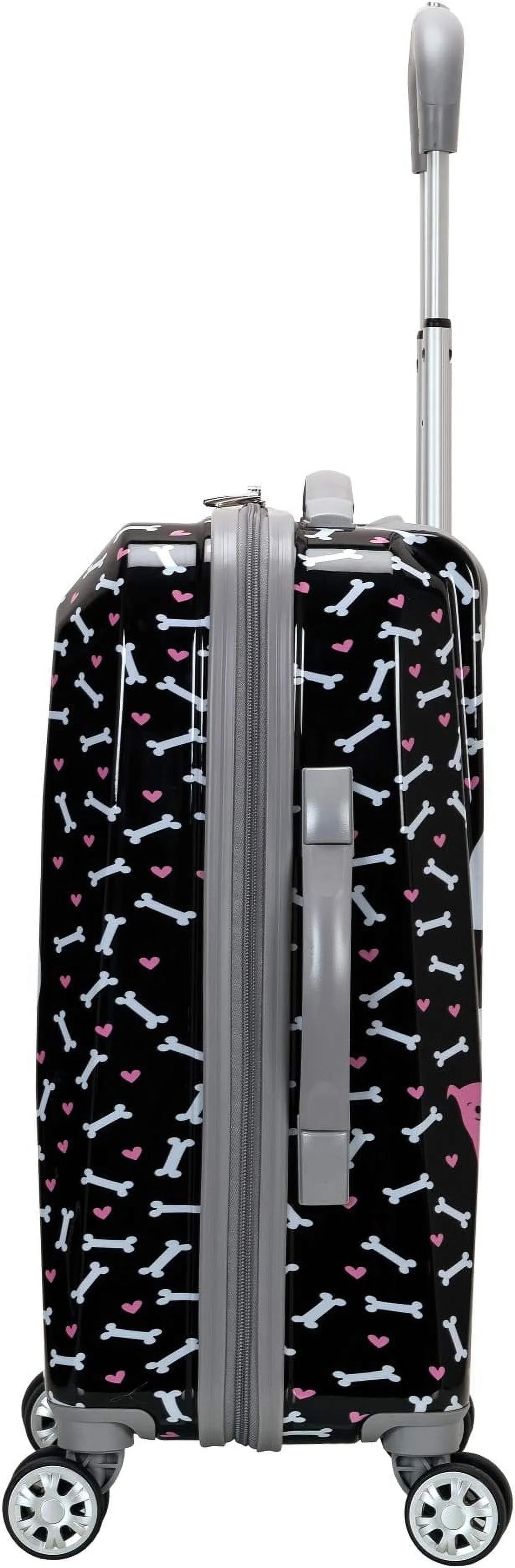 Vision Spinner Box Wheel Open PUPPY/ Carry-On Luggage 20" MULTICOLOR Rockland - Hardside