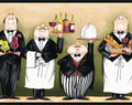Border Wallpaper 879587 Chef Sage FFM10214b Kitchen Whimsical Waiters