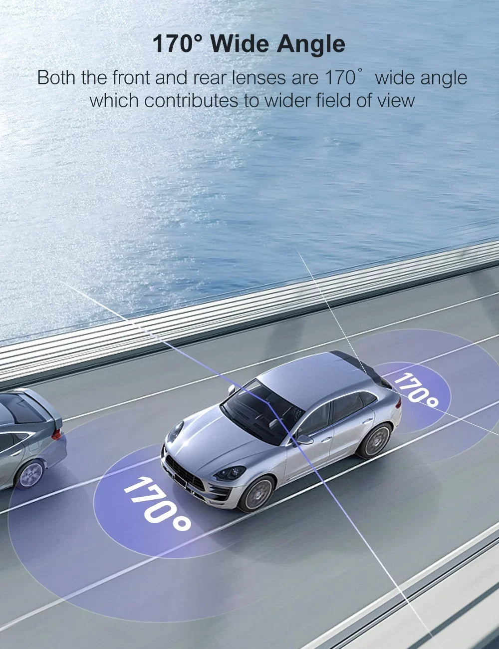 3” 1080P,External Cam,Front Max,Black Supported, Sensor,32GB Rear Dual and GPS Crosstour Car Dash Camera