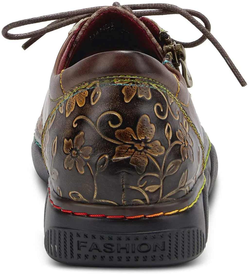 Womens Danli Taupe Spring Step Sneaker LArtiste Multi 5.5-6