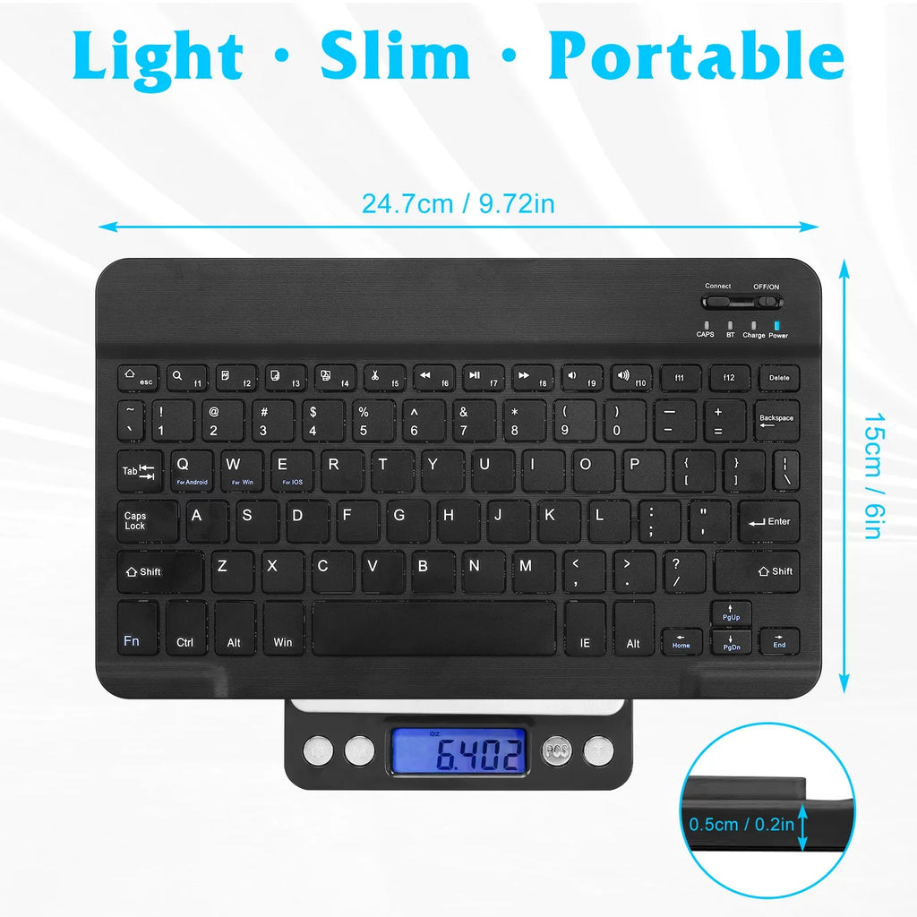 for Keyboard Slim Xiaomi - Combo Mouse Keyboard Mouse 2S and and Bluetooth All Mac/Tablet/iPad/PC/Laptop Ergonomic Ultra Onyx Full-dimension Bluetooth Enabled Black Mi Mix and Rechargeable