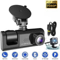 Dash Recorder Car 1080P Kepeak Camera HD G-Sensor Dual Lens Video Front/Rear/Inside Cam