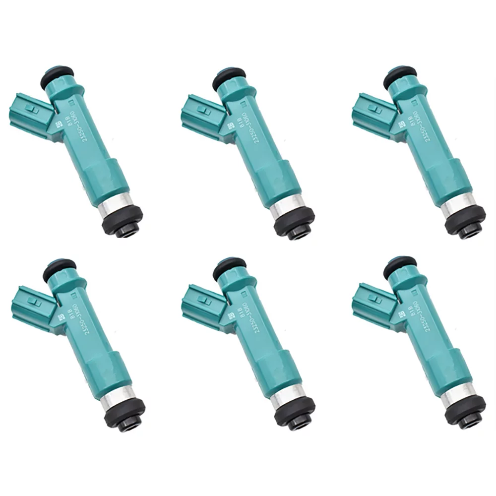 23250-31060 FJ Fuel Tundra Injectors Cruiser Set 4.0L 12 4.0L 2007-2009 6pcs Of 4Runner Tacoma Set Replacement Nozzles for 2003-2009 2005 4.0L 23209-39075 FJ787 Holes