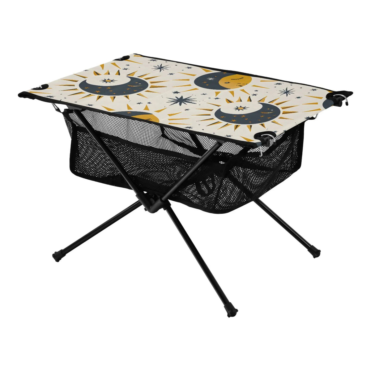 Bag for Moon Portable Travel exterior Folding Beach Table Compact with Table BBQ Stars Storage Camping Fishing Sun Table Picnic and