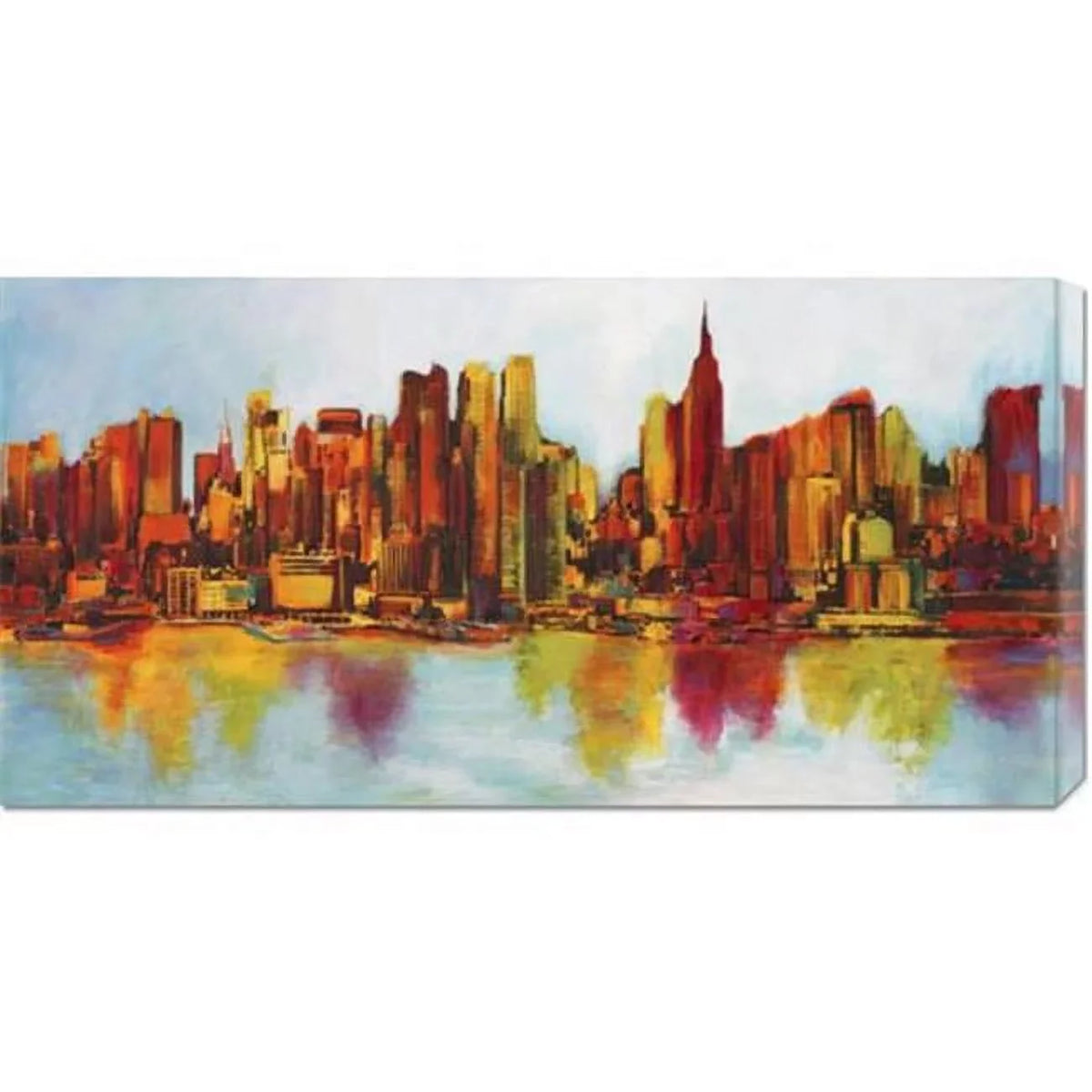 Claude Stretched Becaud Abskyline' 'New York Canvas