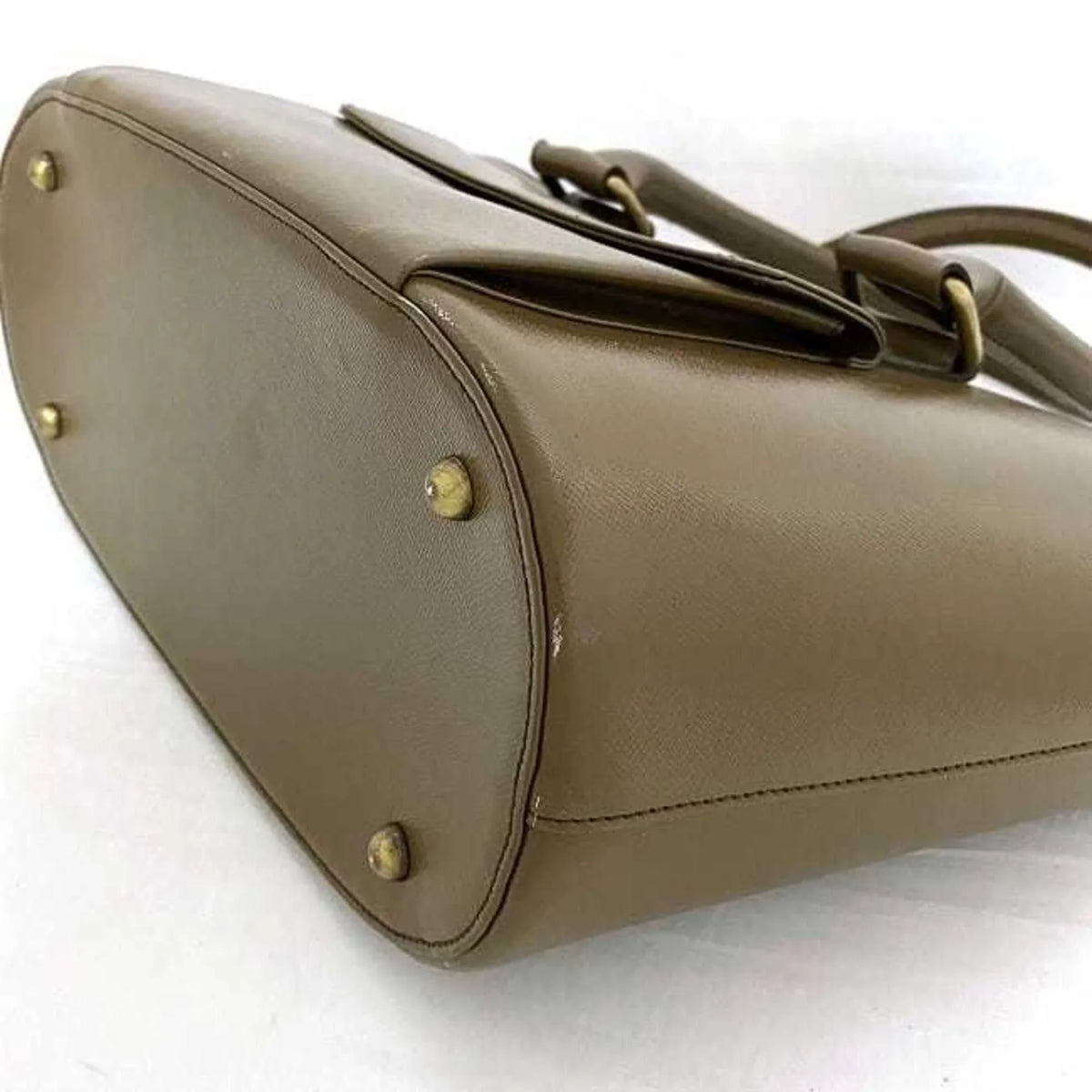 BURBERRY bag beige handbag brown tote PVC Burberry (Good) ladies leather Pre-Owned