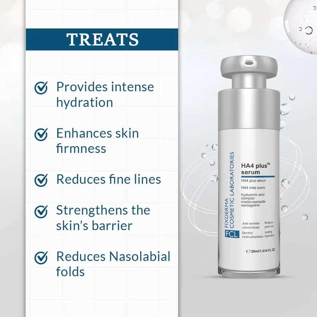 Pores Plus 30Ml Wrinkles, Acid For - Ha4 Reduces For Dry Of The Open Elasticity Serum Laboratories 5% Improves Skin Serum Hyaluronic Fine The Skin, Cosmetic Fixderma And Lines