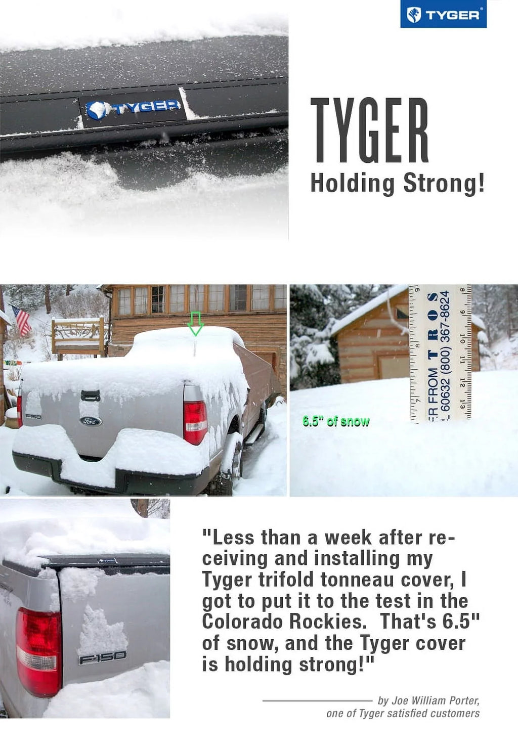2019-2023 Vinyl T3 Truck with Cover TG-BC3F1067 Ranger Auto | Tonneau 6' | Soft | Tyger Tri-fold Bed Bed Compatible