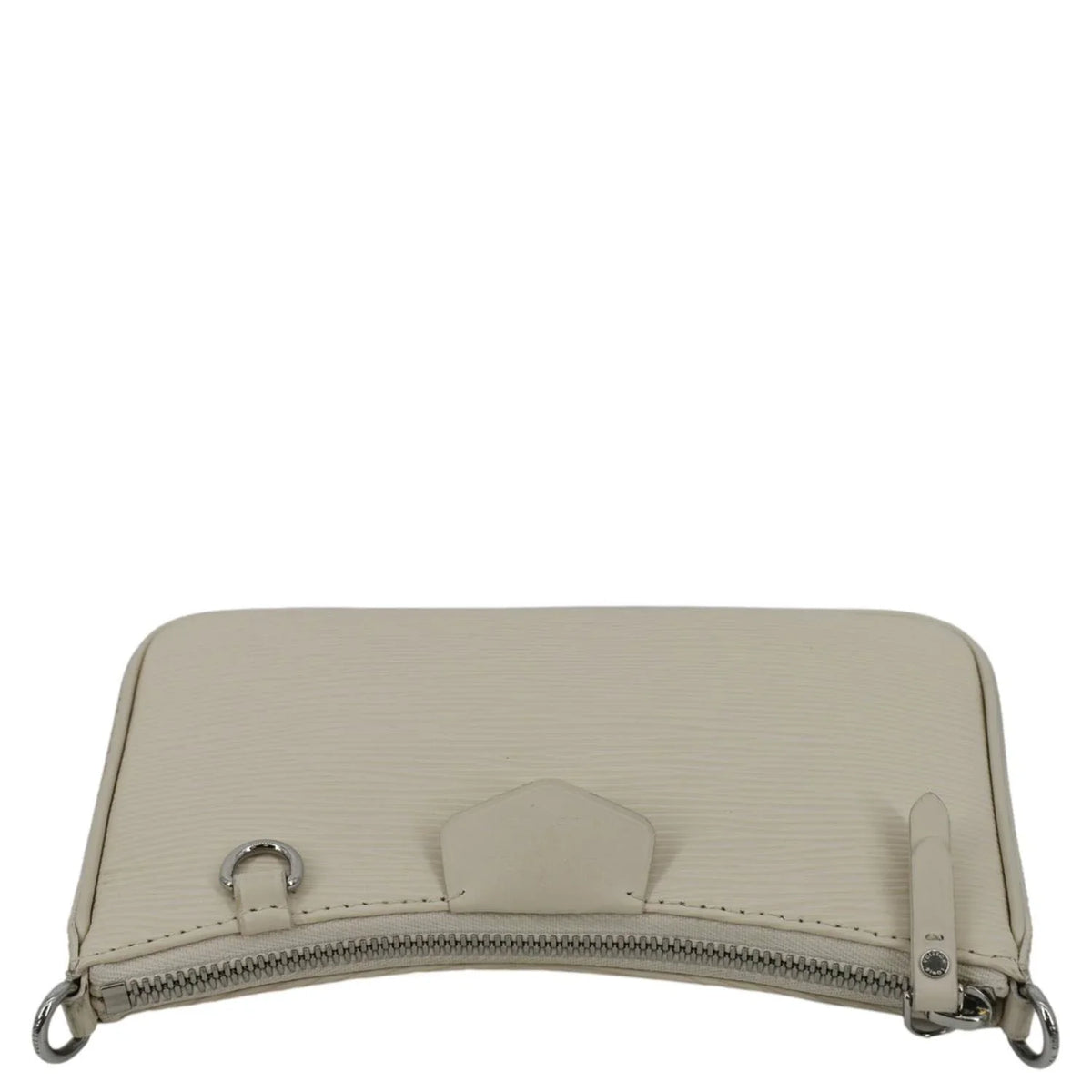 On Shoulder Easy Epi Pre-owned Pouch Strap Bag Cream Leather