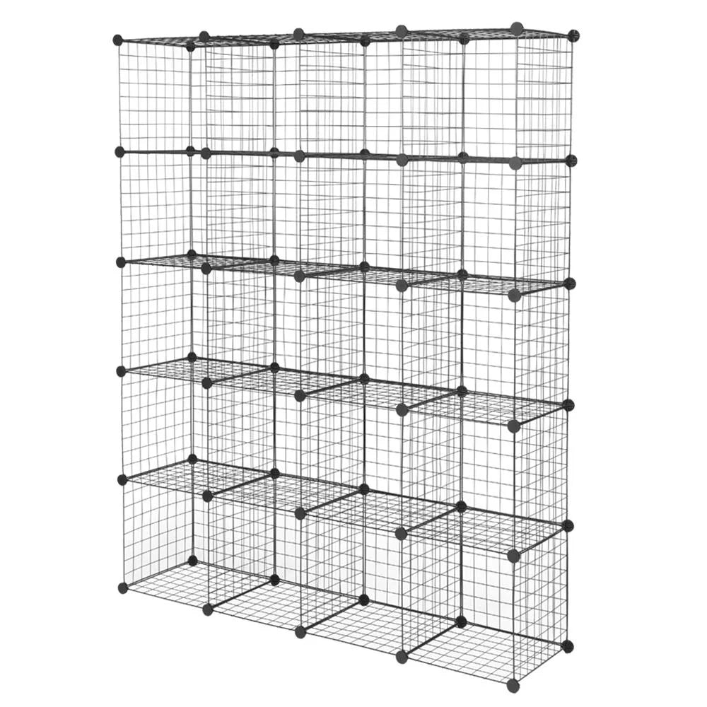 Winado 20-Cube Multifunctional Shelves Organizer Plastic Stackable Storage Design