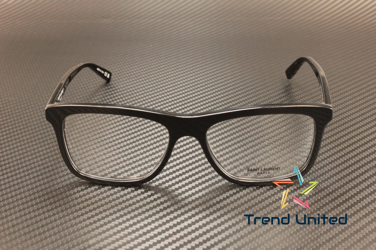 Rectangular LAURENT 001 mm 481 SL 55 Eyeglasses SAINT Men's Black Squared