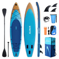 Inflatable with Pump, Premium (12' Paddle Air Fin, x ft 12 32'' 6'') ELECTRONIC x Leash, SUP KLOKICK