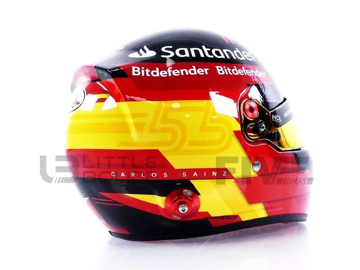 1/2 MINI Sainz HELMET CASQUE 2023 - Ferrari Jr F1 Carlos -