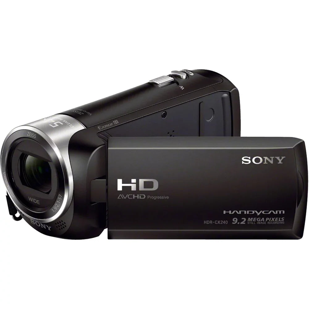 HD Camcorder More Charger HDRCX405 Recording Video with HDMI Tripod Battery SD Card Mini Handycam 32GB Memory Bundle Cable Spare and Case Micro Travel
