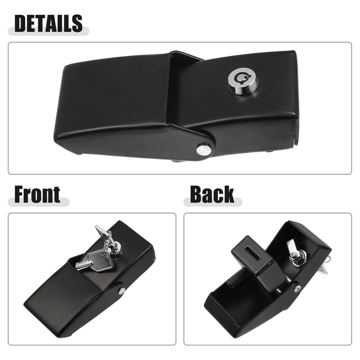 Hood for Hood JK JL Front Latches Locking Catch Pair Fit Wrangler 2007-2021 Unique 1 Jeep Black Bargains