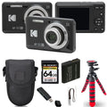 Kodak + Spider PIXPRO 64GB Camera Tripod (Black)+ Kit Case - FZ55 Digital