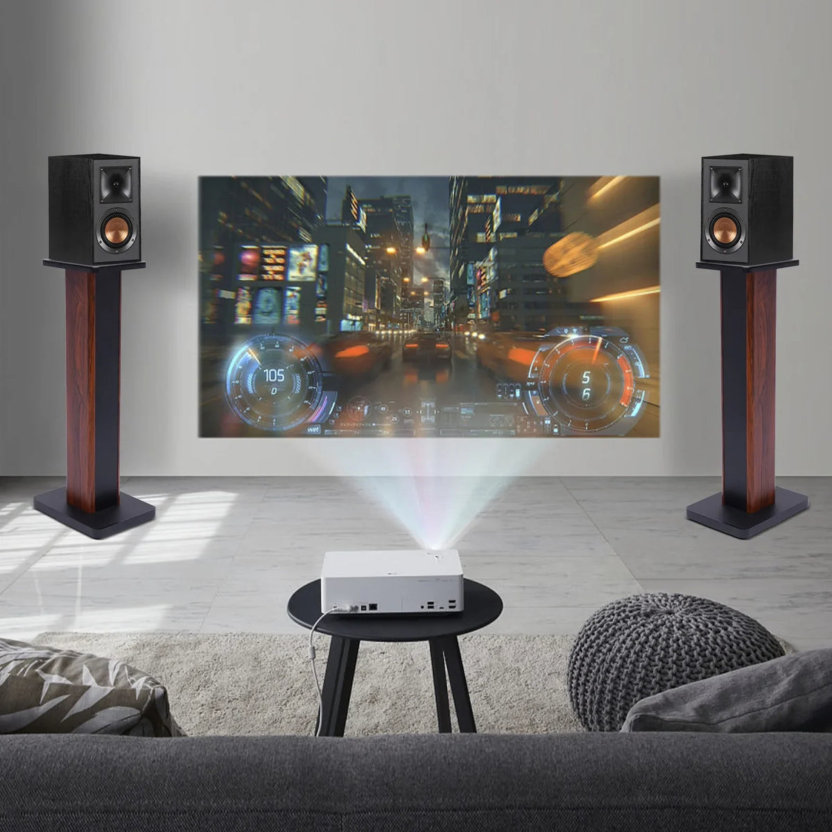 Speaker Home 2x28" Holder Studio Monitor Speaker Theater Multimedia Stands Stand