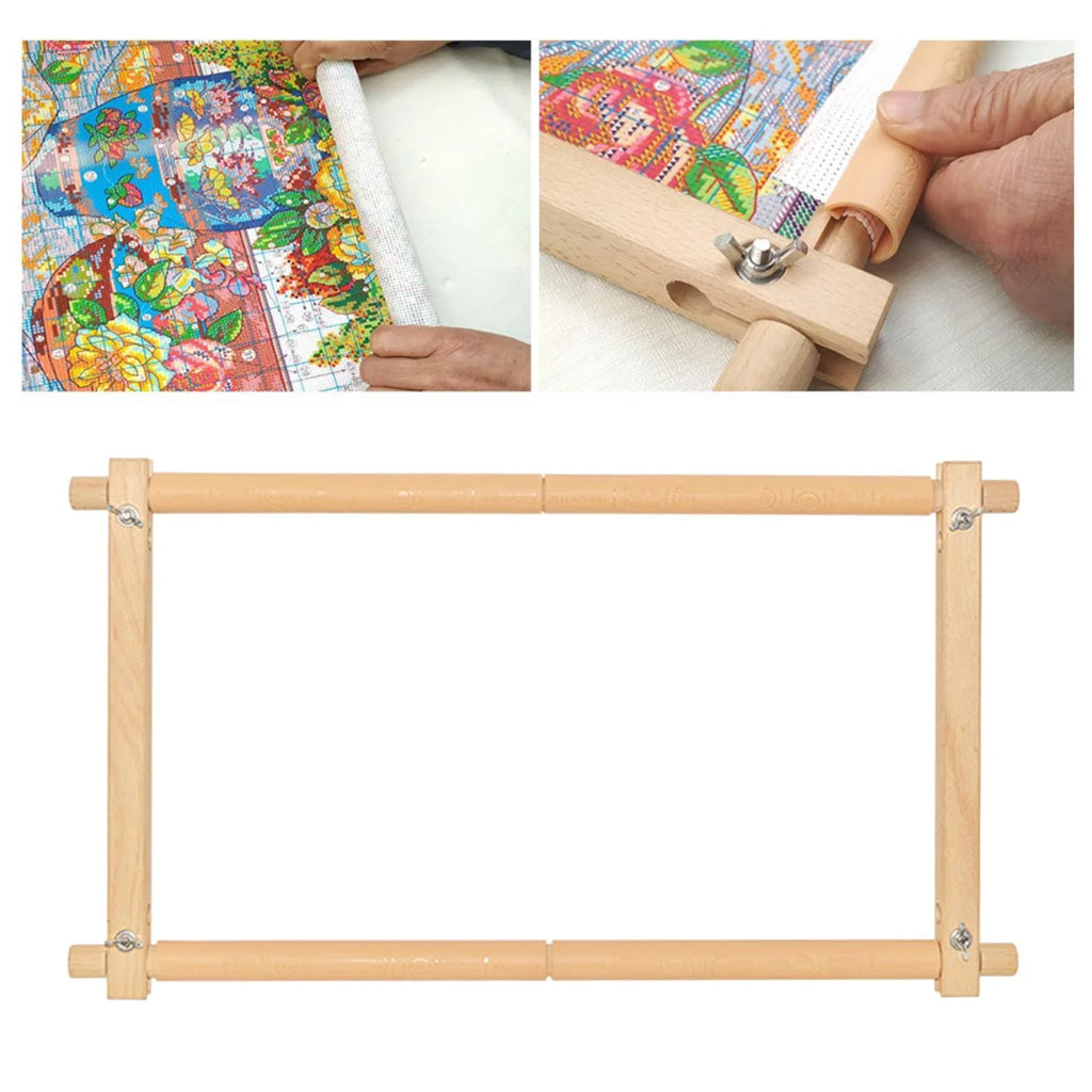 Holder Cross Embroidery 1X Frame Hoop Stitch Quilting Scroll Tapestry