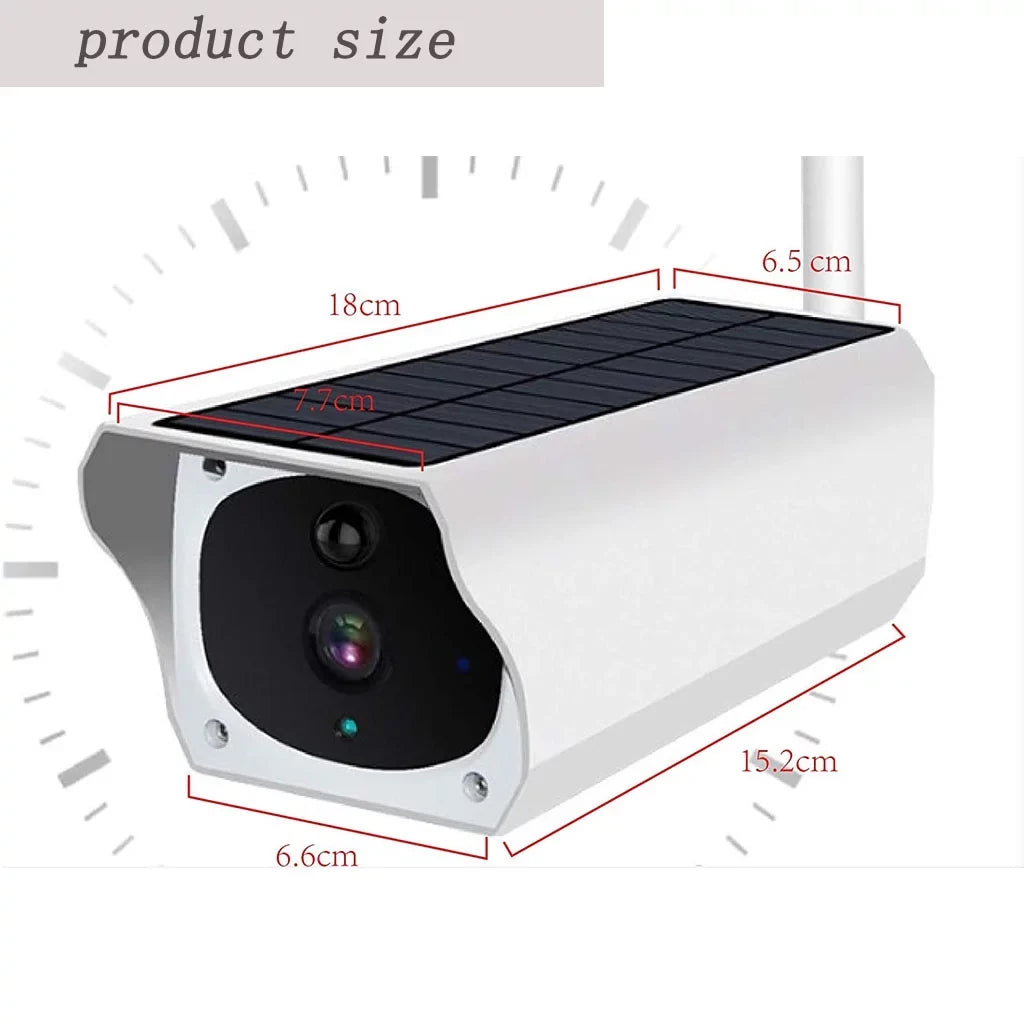 Detection and Waterproof, Day with Bullet Wireless Security IP Powe 2.0 Advanced Vision, MP1080P Night Solar IP67 Camera Battery PIR Motion exterior