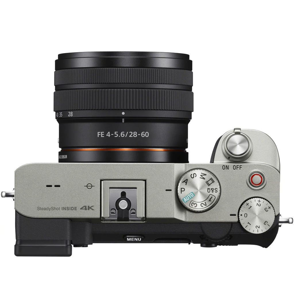 Lens Bundle with + Frame Body + + F4-5.6 with Extra Deco 28-60mm Filters Alpha + Macro Camera ILCE7CL/S Flash Lenses Kit & Full + Battery a7C Telephoto Accessories Mirrorless Gear Case 7C Silver