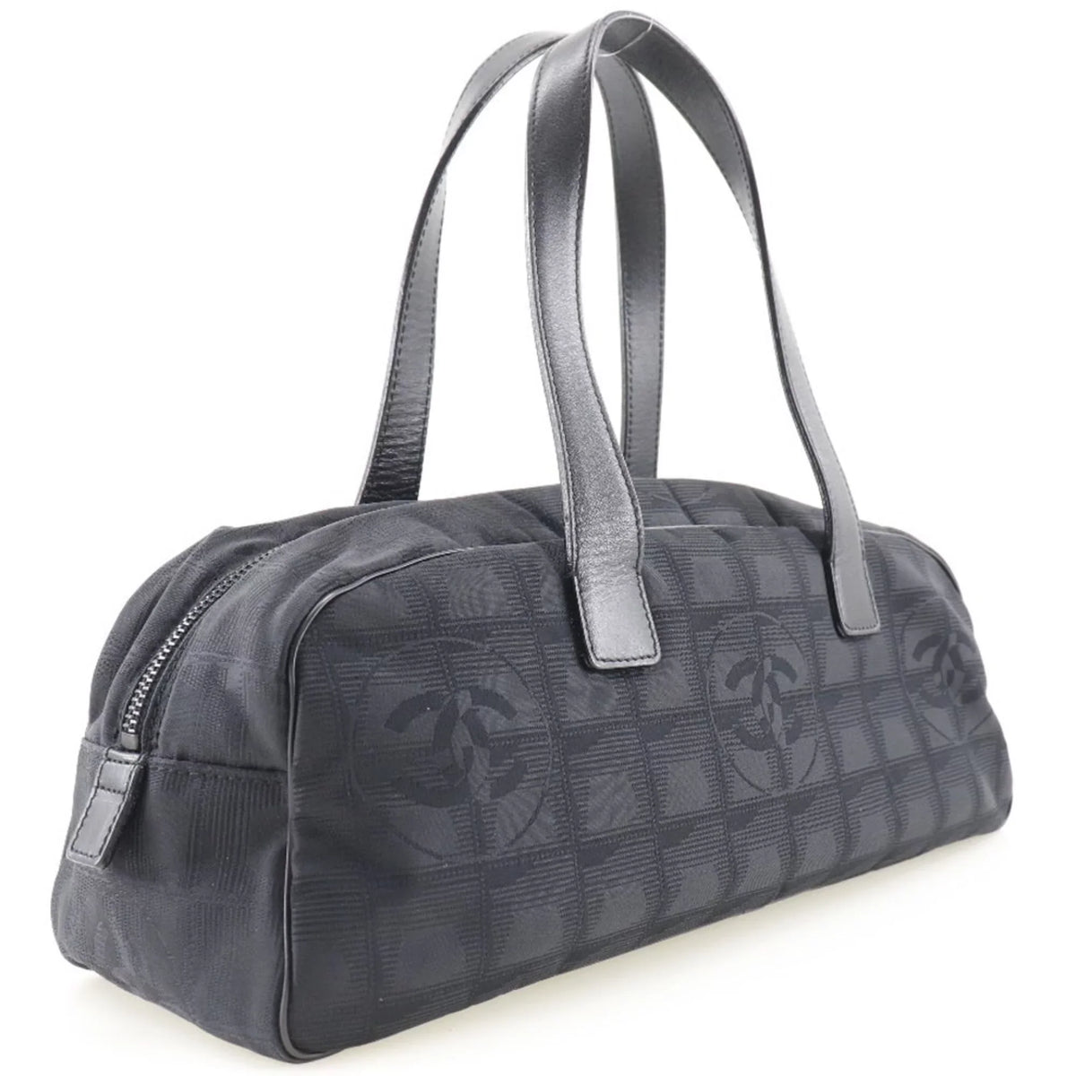 Boston A15828 Handbag Ladies Line Used New Authenticated Canvas Travel Nylon Black Mini
