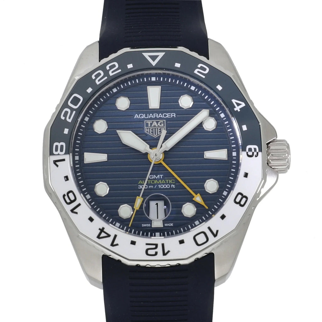 300 Blue (New) Aquaracer WBP2010.FT6198 GMT Heuer Pre-Owned Caliber Professional Men's Tag Watch 7