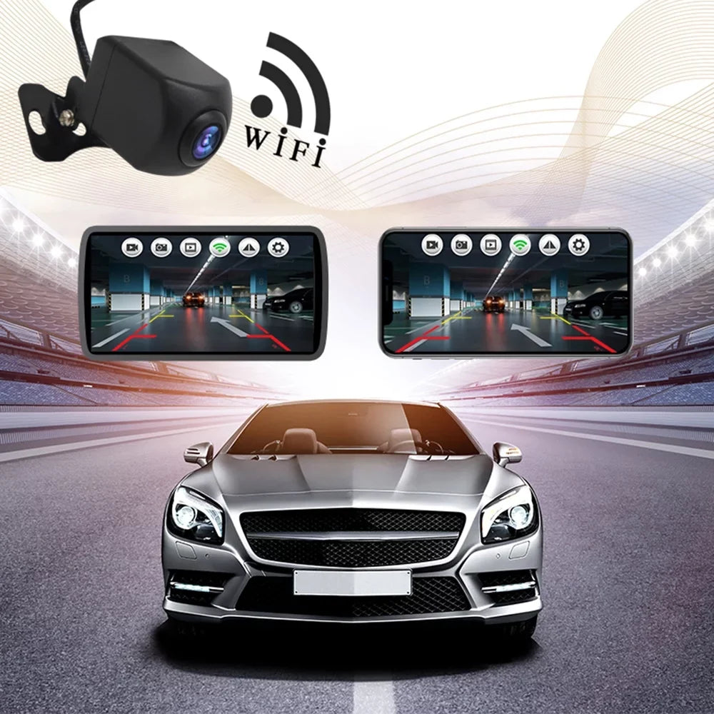 Car, Vision, WiFi Waterproof Wireless Backup with Reversing Monitor Vehicles, Camera Wireless WIFI HD LCD MABOTO Rear Backup Night Camera for IP67 Camera View