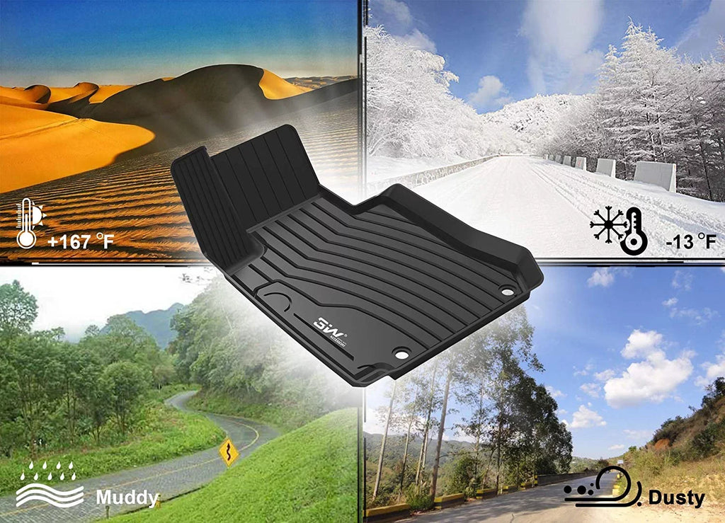 ( for Compatible ), 2021 2021 Toyota Cargo Model 8 climate 2022 Sienna seats for Custom (NOT Black Liner 2022 Trunk Tire for Toyota 2023 All Sienna 2023 Mat Spare 3W Fit TPE