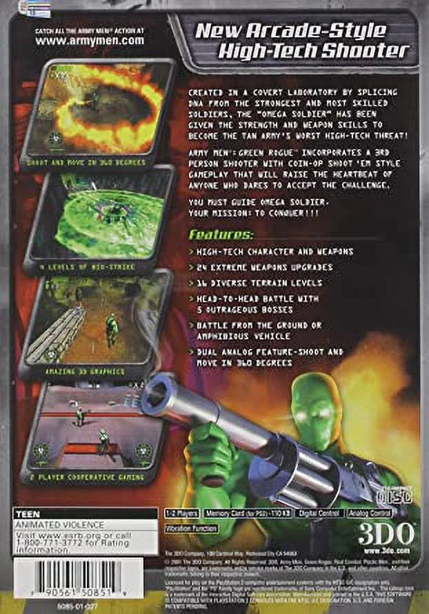 US PS2 Version) New (Brand Green Playstation 2 Factory Army Sealed Rogue Men: