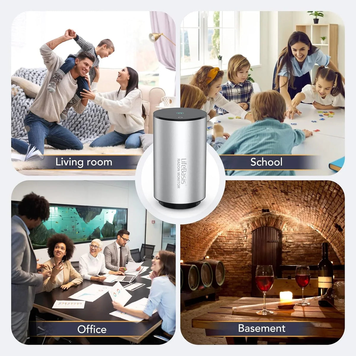 Radon Home Fast Detector Capture Monitor Fluctuating Basis of Life Radon Smart Levels for