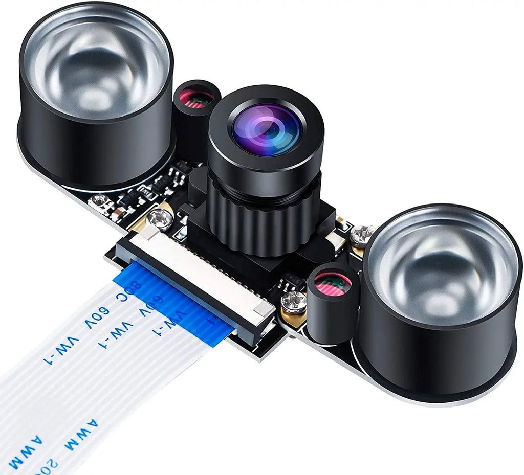 Camera 1080p OV5647 5MP Vision Raspberry Night Video Module Compatible Camera 4 Adjustable-Focus Pi Webcam