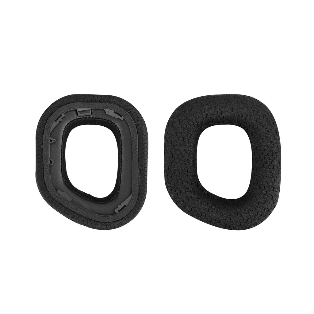 Cover Corsair Cushions, HS80 Ear Headphones for Ear Ear Geekria Cups Wireless Fabric Headset Mesh Replacement RGB Parts Comfort Repair (Black) Earpads, Pads