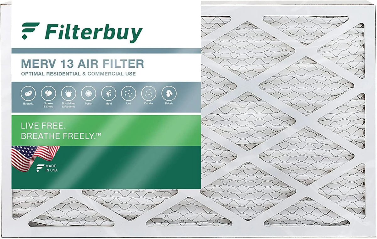 Pleated AC Filters 18x30x1 MERV Furnace 13 HVAC Air Filterbuy (1-Pack)