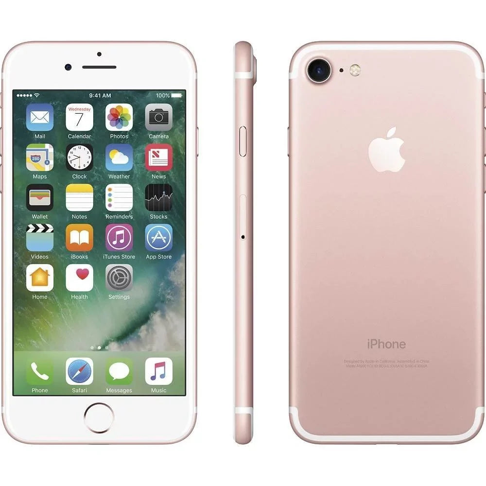(Refurbished) 128GB iPhone 7 (Cricket Restored Gold Wireless) Rose