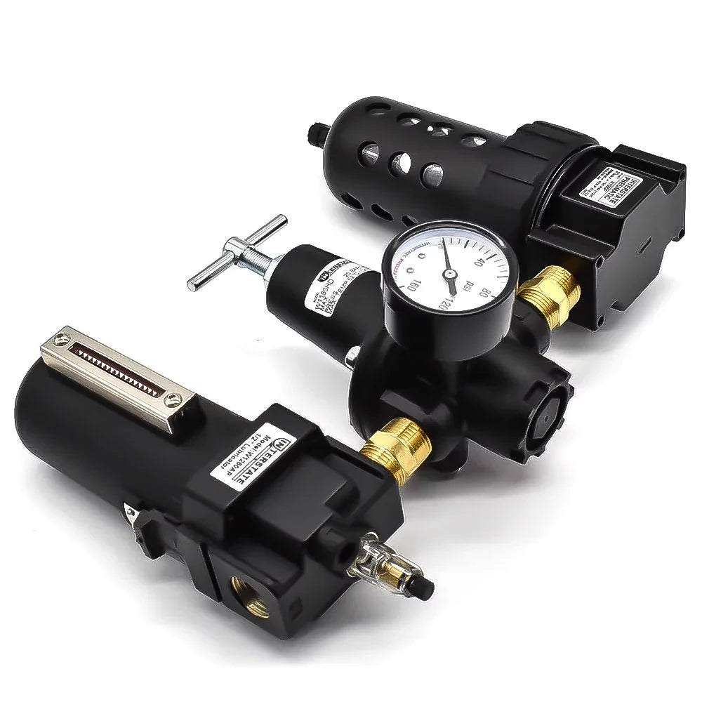 Bowl Filter Handle Pneumatics WC1081HDGP Lubricator Poly â€ "T" Regulator Made USA Large 1/2" - Interstate Integral in Combo
