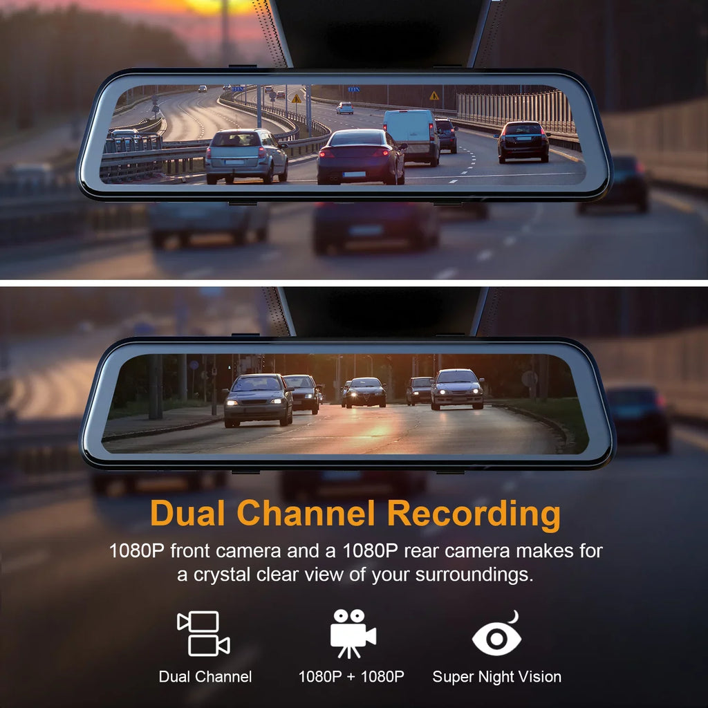 Dash Mirror Cam M2 with BSD ADAS Smart Rexing