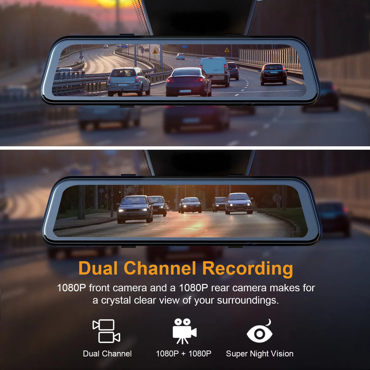 Dash Mirror Cam M2 with BSD ADAS Smart Rexing