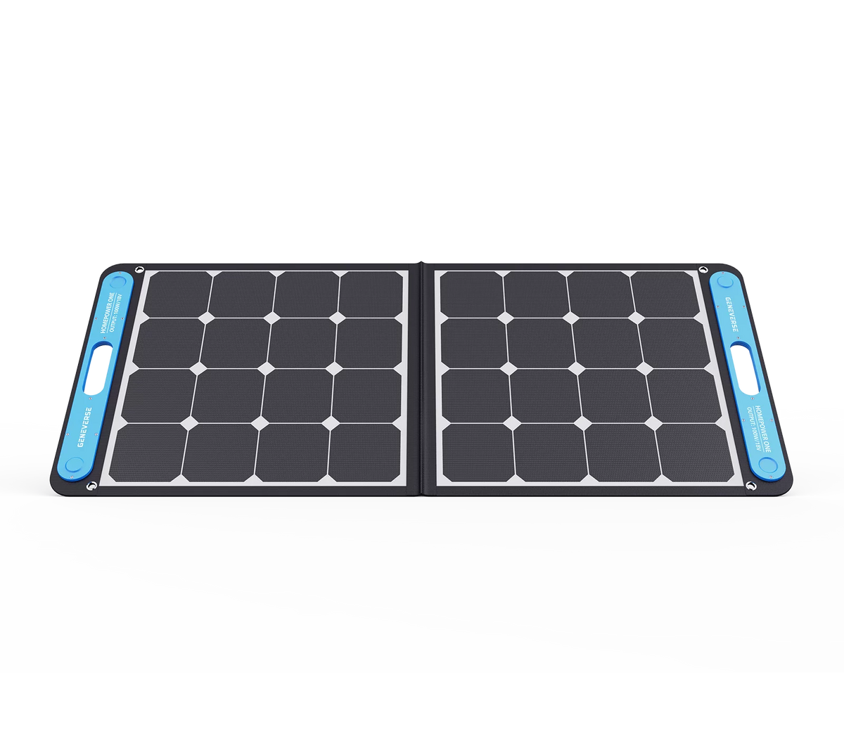 built-in 100 with Watts Monocrystalline USB-A One USB-C Solar Panel and Portable ports SolarPower GENEVERSE