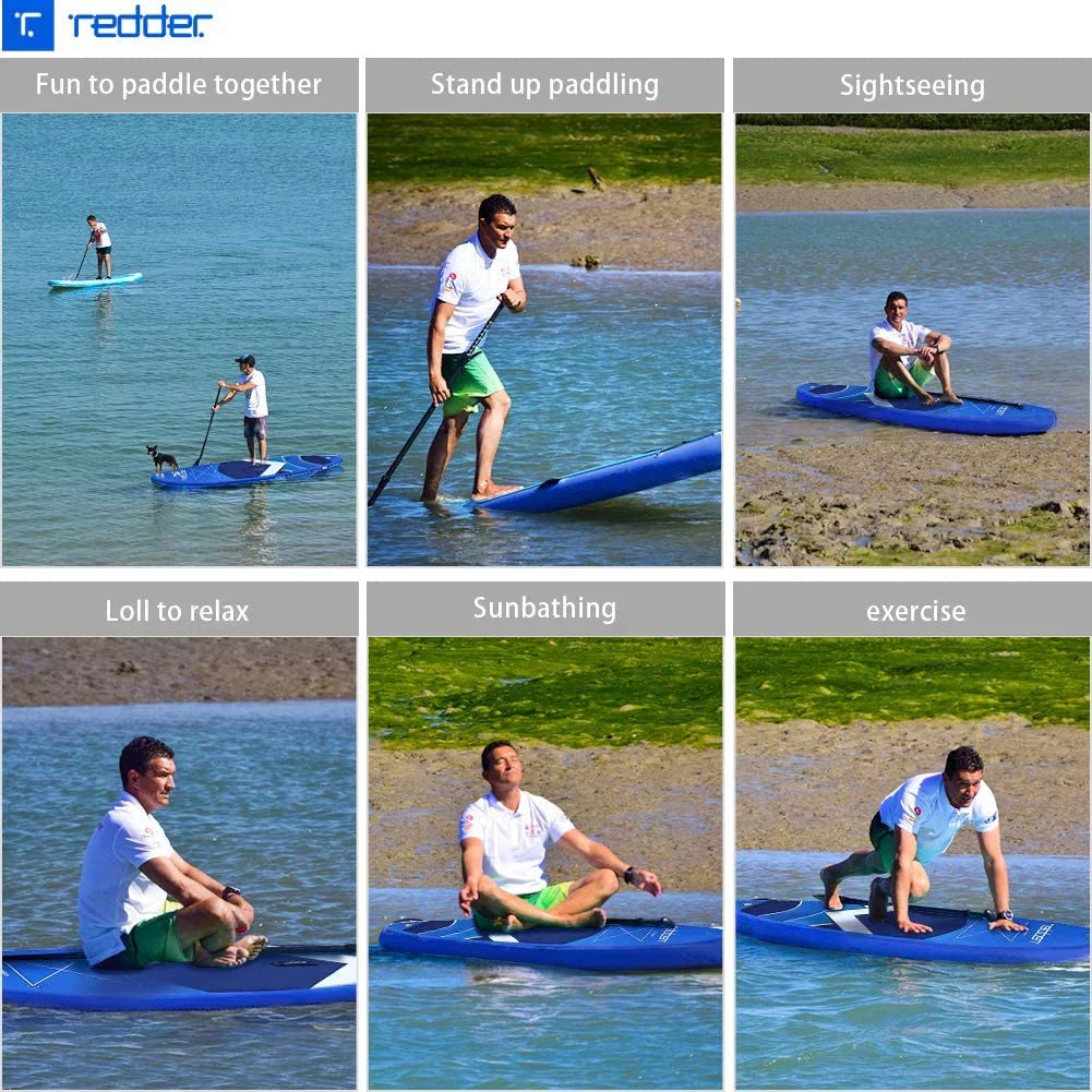 Stable Board Stand Accessories, Non-Slip Premium Comfort Up SUP Deck Boards Paddle Inflatable Paddle Wide with Design, Utopia
