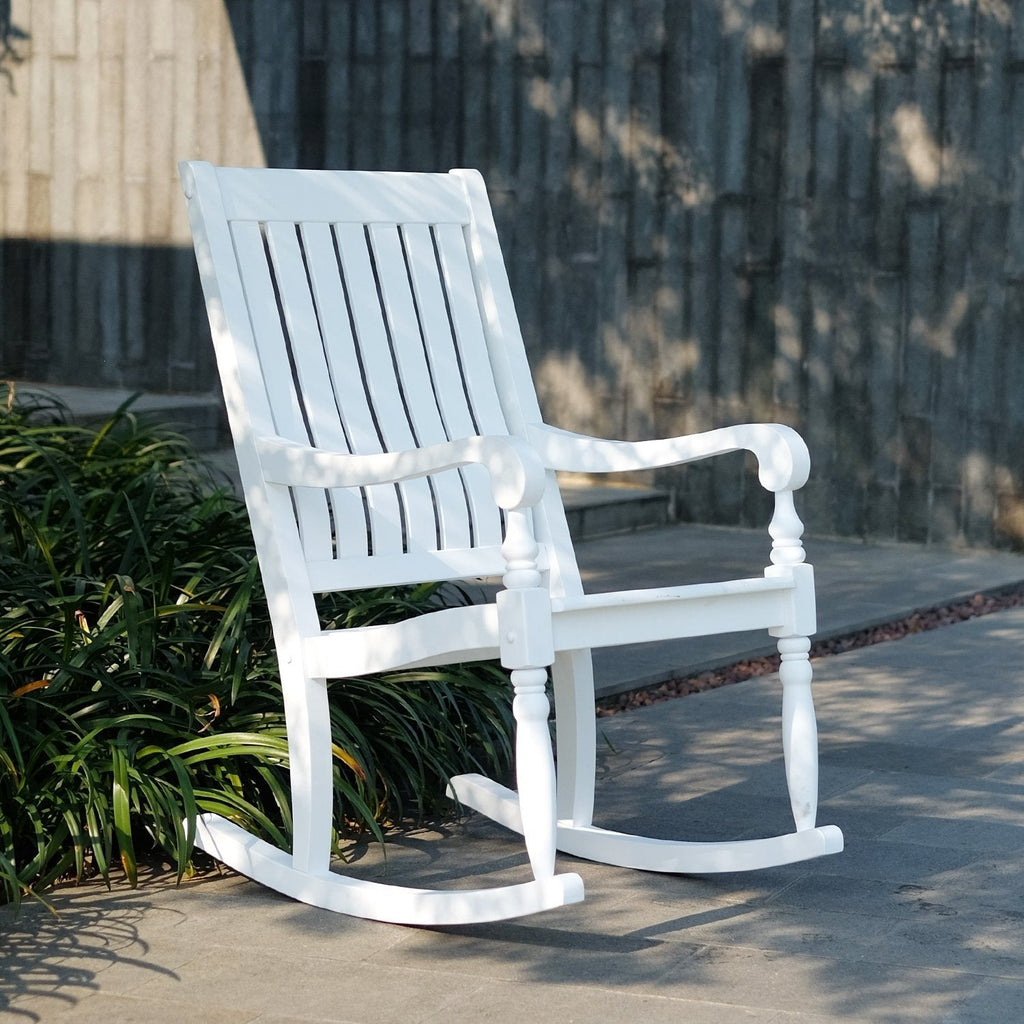 rocker cambridge mahogany lyon white casual porch
