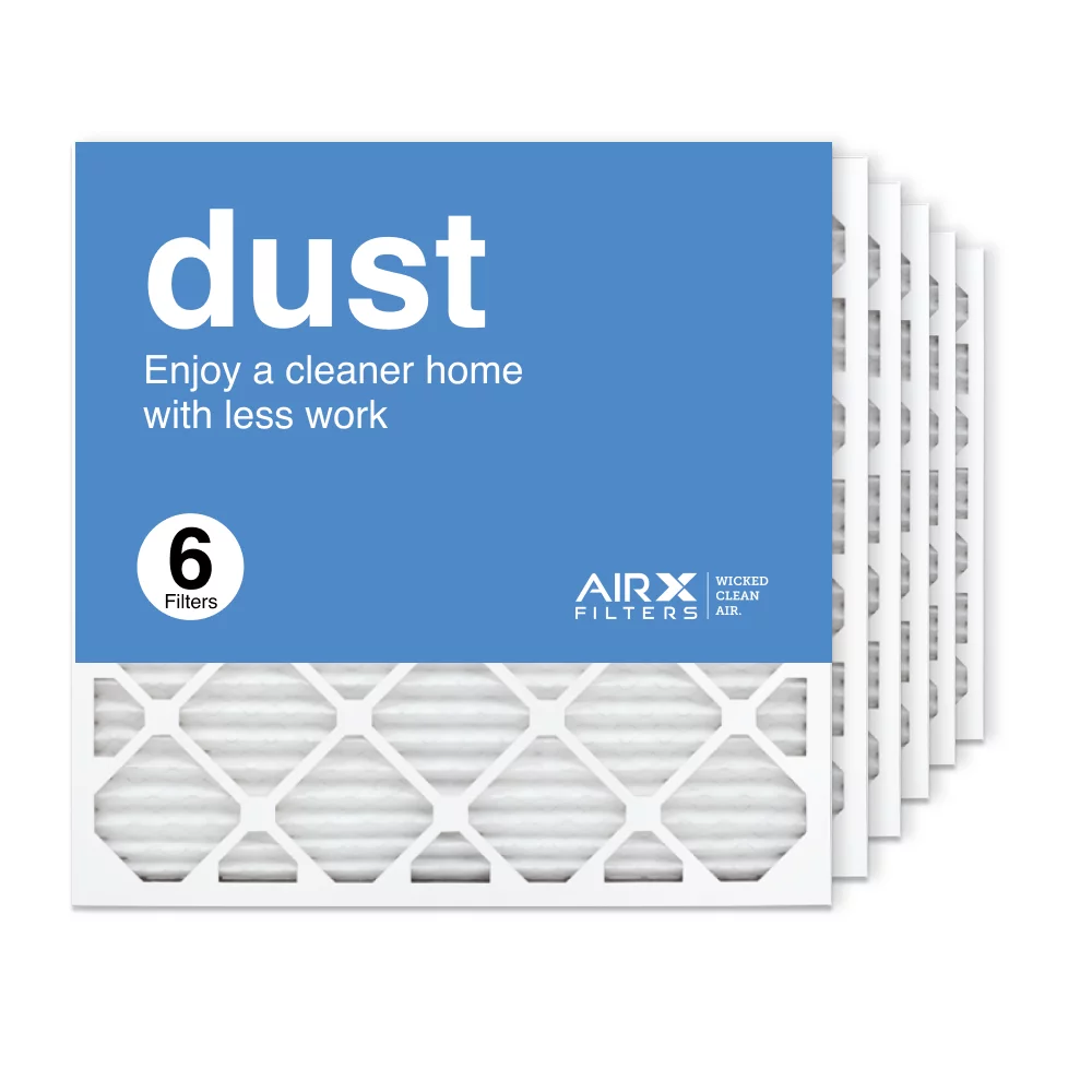 Filters Filter, MERV 8 AIRx Furnace Pleated Filter 24x24x1 6-Pack AC Air Dust Replacement