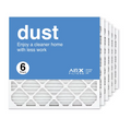 Filters Filter, MERV 8 AIRx Furnace Pleated Filter 24x24x1 6-Pack AC Air Dust Replacement