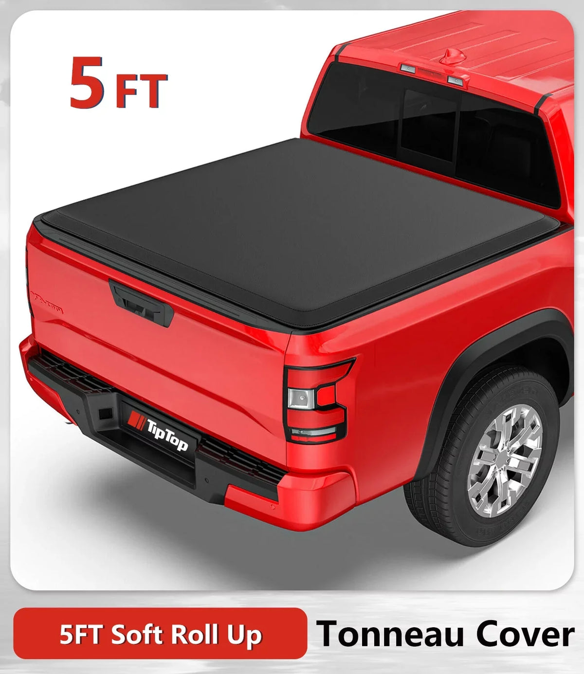 Truck TP1 The 5ft (59.5") Bed For Deck Equator 2009-2012 Rail or System| Tonneau TIPTOP Cover | Soft Bed With Roll-Up Suzuki Models |For Without