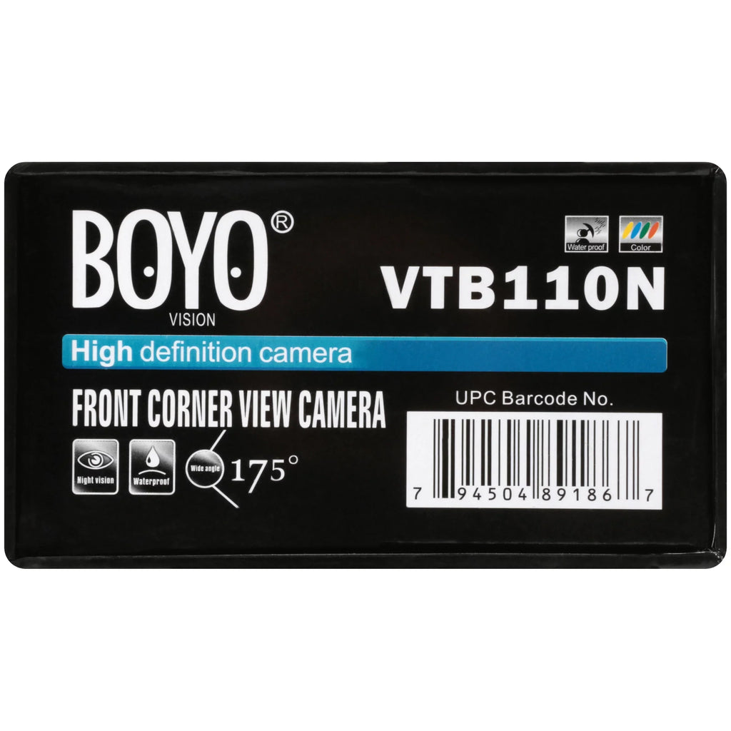 Universal Mount Camera BOYO Front VTB110N Corner-View -