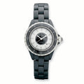 Ceramic/Black Watch Ladies & Dial Black White