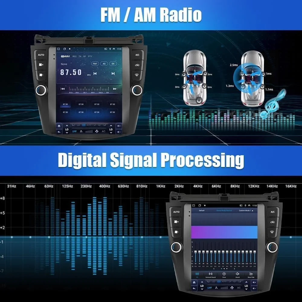 Din w/Carplay Camera Radio 2+32G 2003-2008 Touch GPS w/WiFi inch THONZER AHD Receiver RX-8 Mazda Audio Bluetooth Stereo for 9 Screen Car 13.0 - Backup Android Car Auto Navigation Mic Android Double